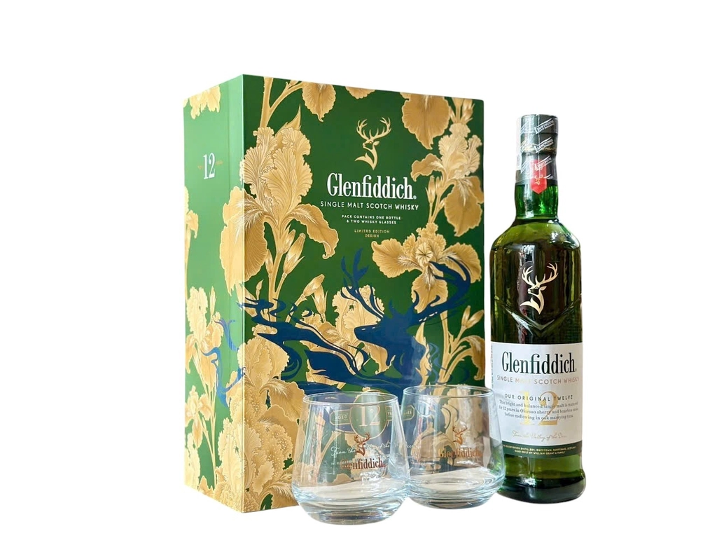 Rượu Glenfiddich 12 năm Hộp Quà Tết