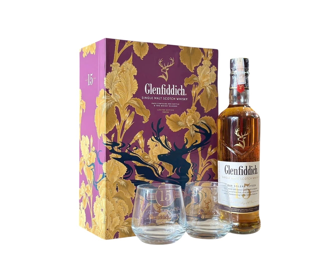 Rượu Glenfiddich 15 Năm Hộp Quà Tết