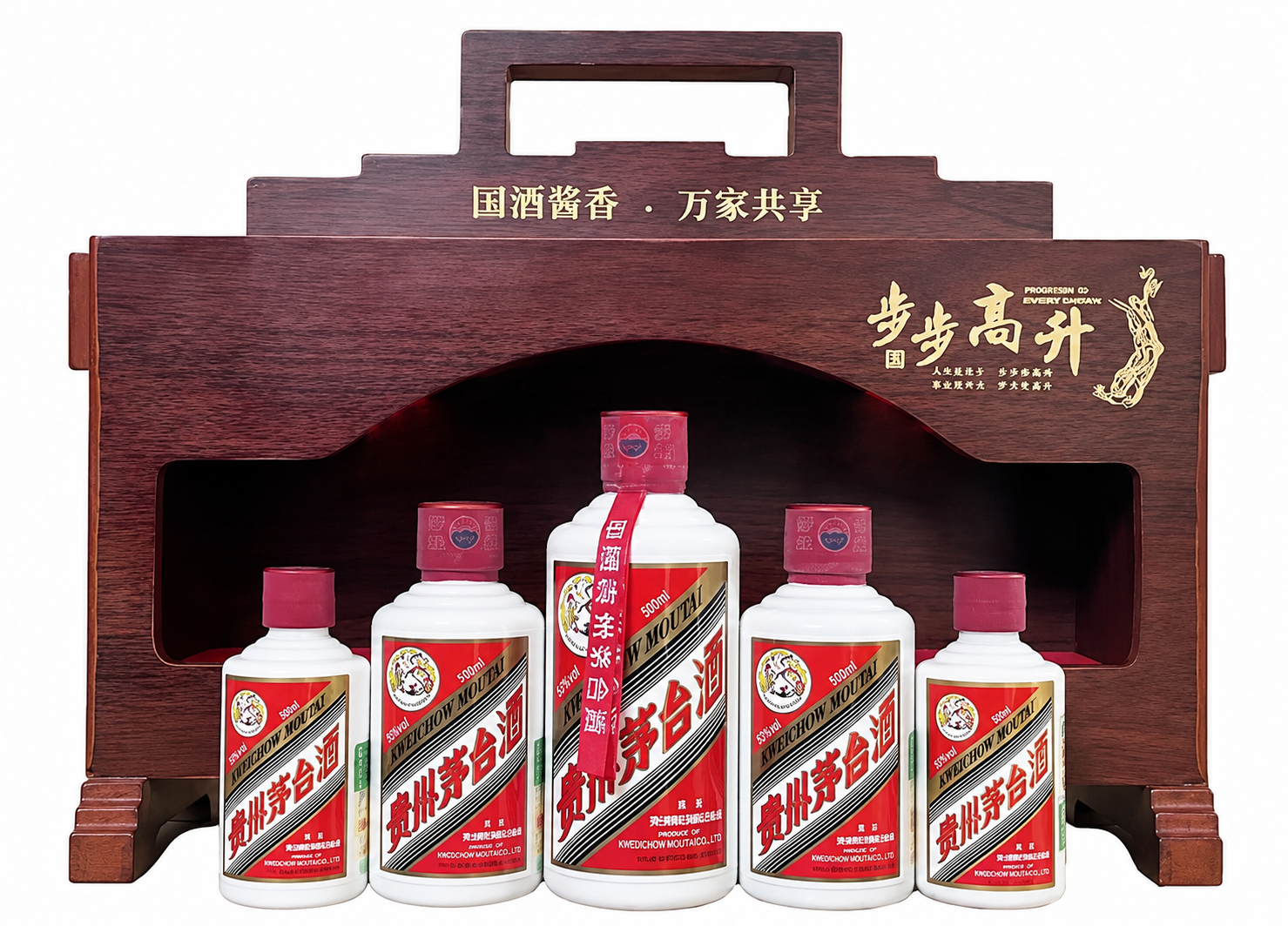 Set Rượu Mao Đài Phi Thiên 5 Chai Quà Tặng Trung Quốc