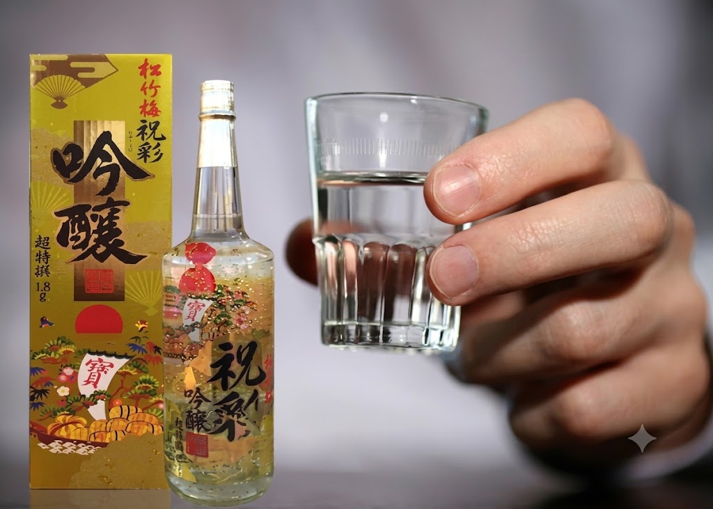 Rượu Sake Vẩy Vàng Takara Shozu