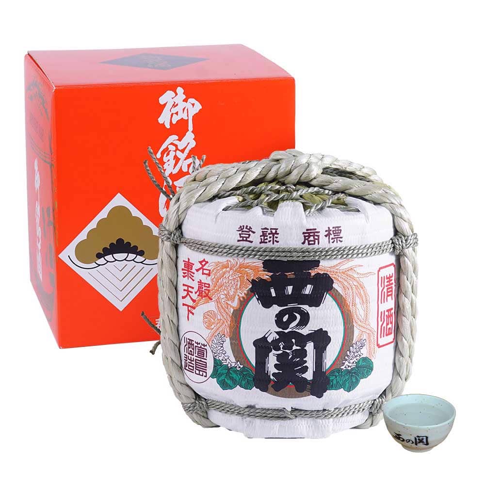 Rượu Sake Nishino Seki Hana Barrel Bình Cói 1.8 Lít