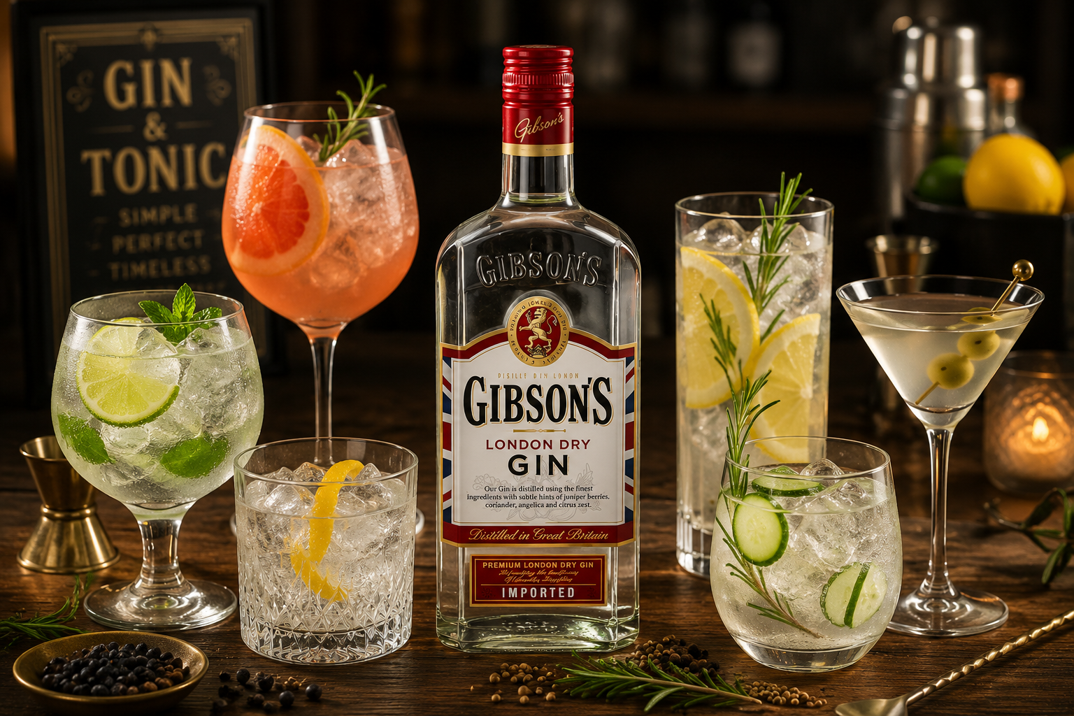 Rượu Gibson’s London Dry Gin