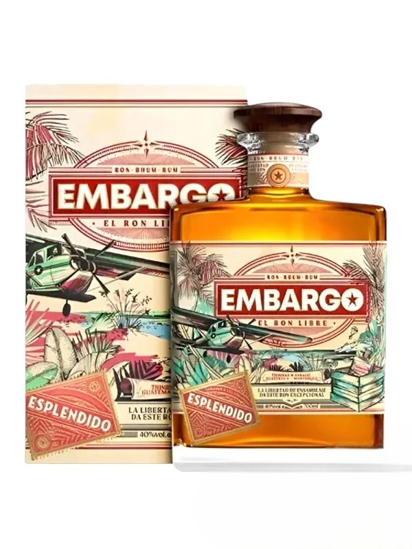 Rượu Rum Embargo Añejo Espléndido Rhum 40%