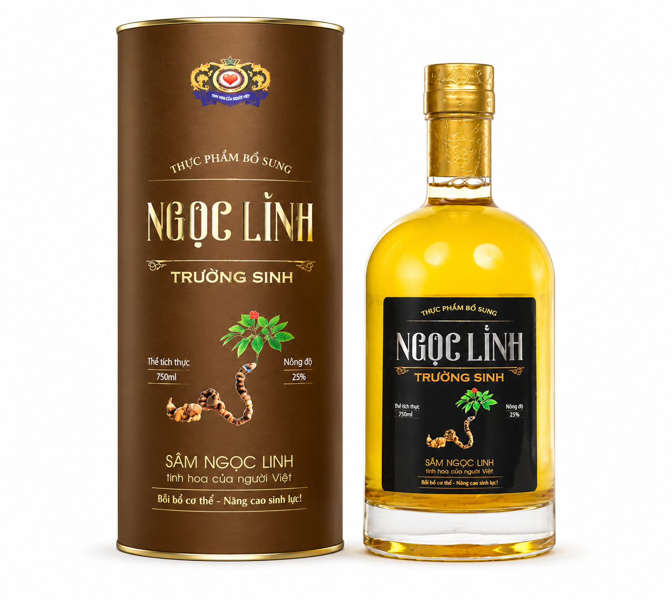 Rượu Ngọc Linh Trường Sinh Brown