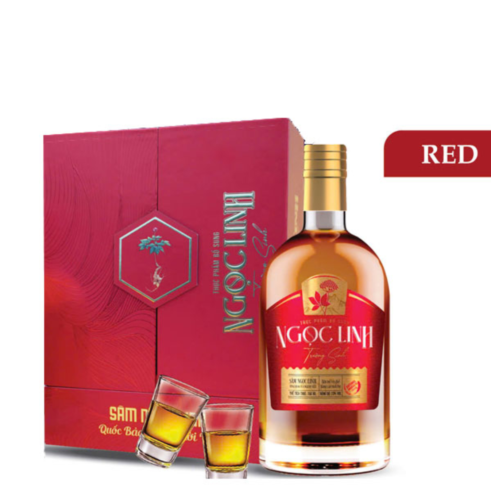 Rượu Sâm Ngọc Linh Trường Sinh Red