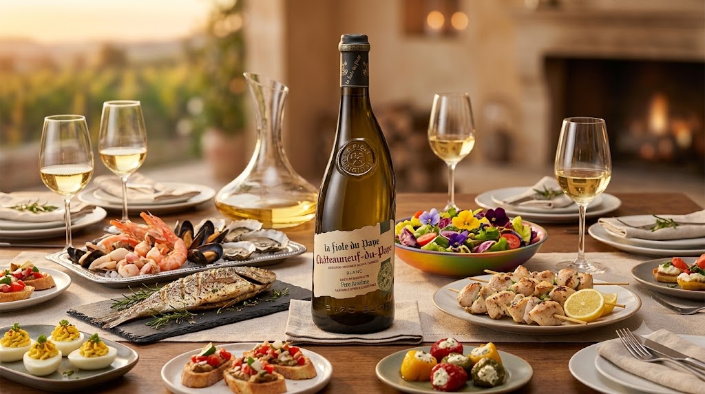 Rượu vang La Fiole Du Pape Châteauneuf-Du-Pape Blanc