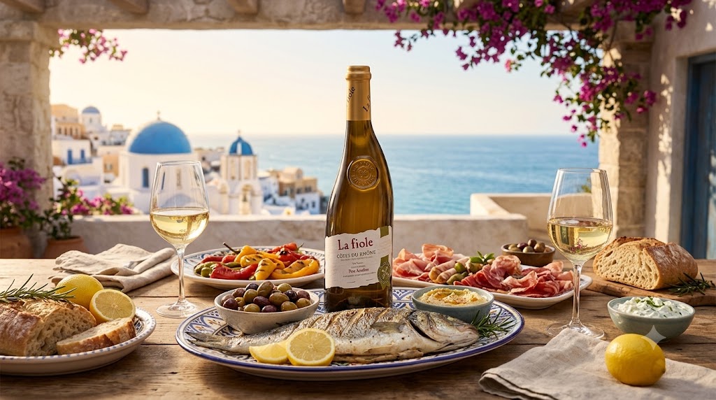 Rượu vang La Fiole Côtes Du Rhône Blanc Père Anselme