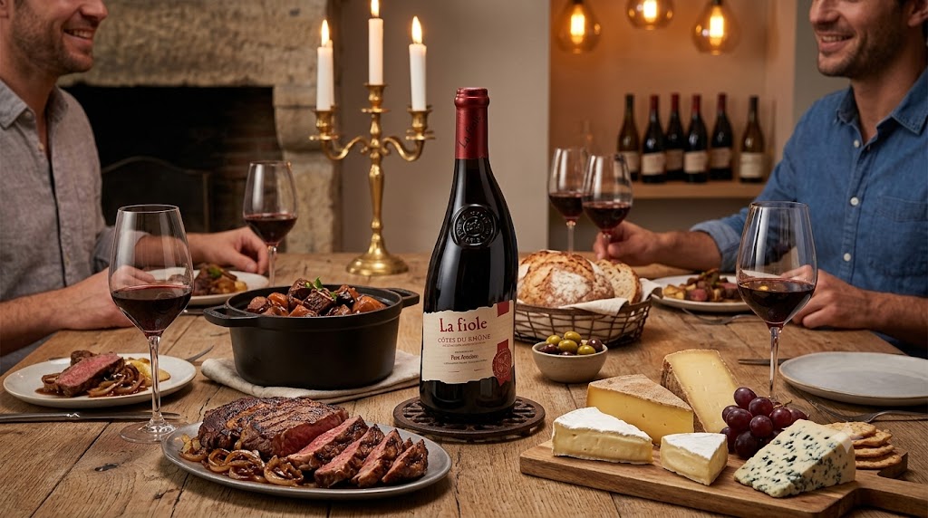 Rượu vang La Fiole Côtes Du Rhône Rouge Père Anselme