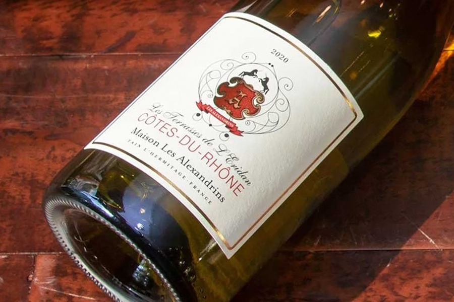 Rượu vang trắng Les Terrasses De L’eridan Côtes Du Rhône Blanc