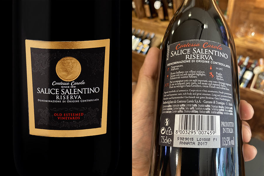 Rượu vang đỏ SALICE SALENTINO RISERVA